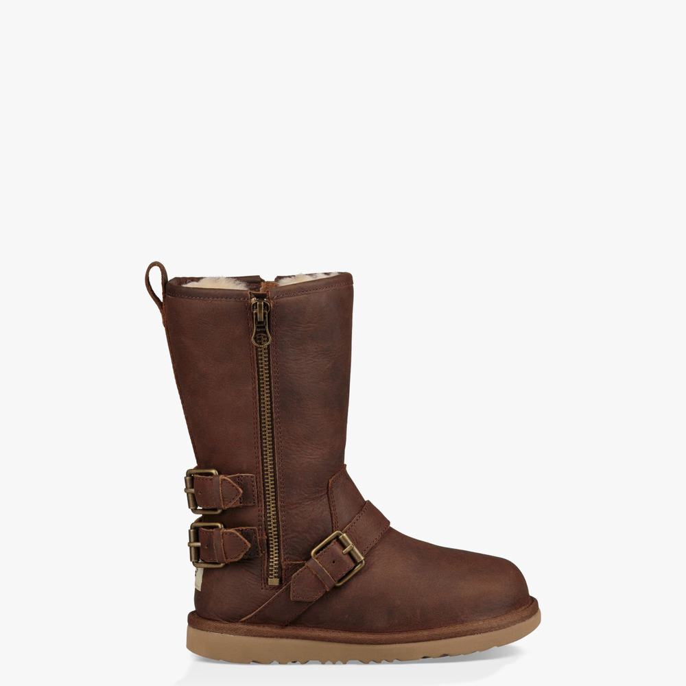 Bottes UGG Kaila Fille Marron Soldes 630VHCMQ